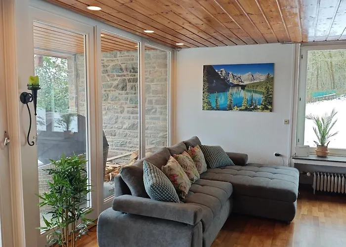 Wohlfühloase Haus Talblick Mit Whirlpool Kamin Aussicht 10 Personen * Schleiden